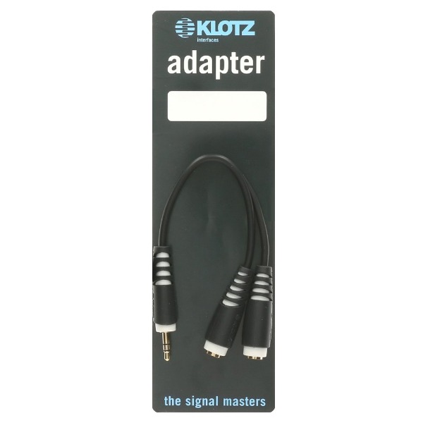 KLOTZ AYB-4 클로츠 Compact 헤드폰 분배 케이블 (3.5 TRS ㅡ자 : 2x 3.5 TRS 암)