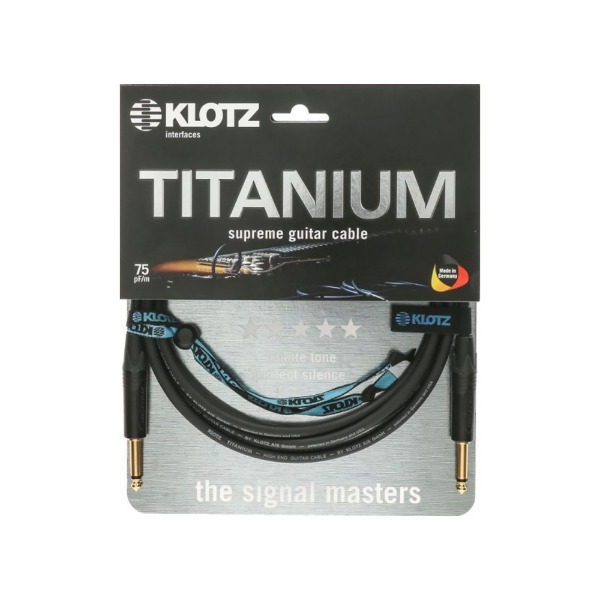 KLOTZ TITANIUM HIGH-END STARQUAD 클로츠 기타 케이블 (TSㅡ자:TSㅡ자, Neutrik 커넥터)