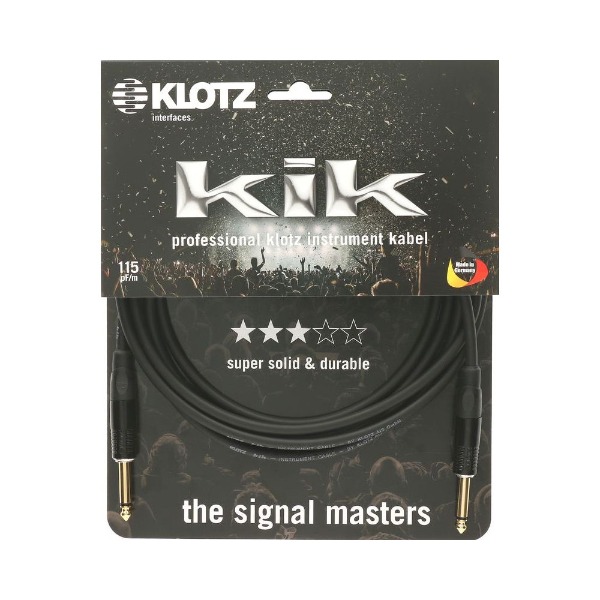 KLOTZ KIK PRO 클로츠 기타 케이블 (TSㅡ자:TSㅡ자, Klotz 커넥터)