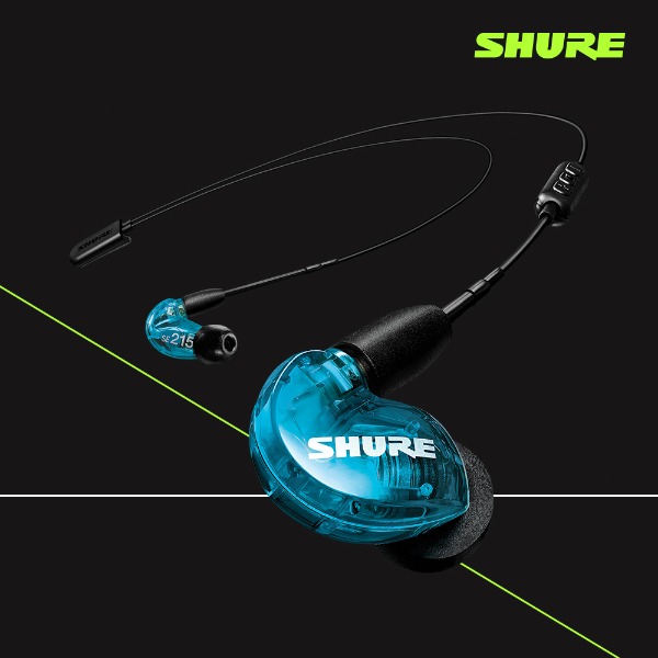 SHURE SE215SPE + BT2 (블루) 슈어 무선 블루투스 이어폰