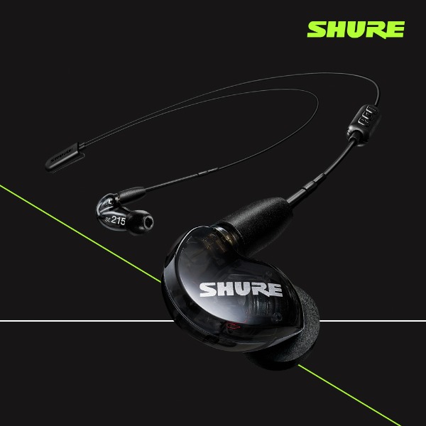 SHURE SE215 + BT2 (블랙) 슈어 무선 블루투스 이어폰