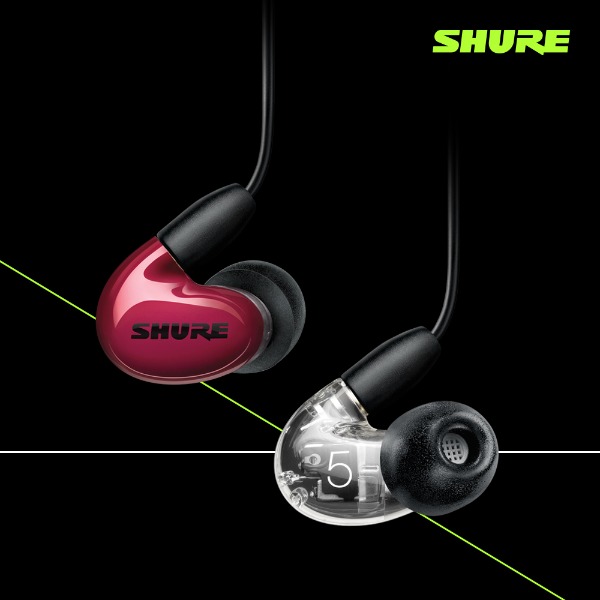 SHURE AONIC 5 슈어 사운드 아이솔레이팅 이어폰 (클리어/블랙/레드)