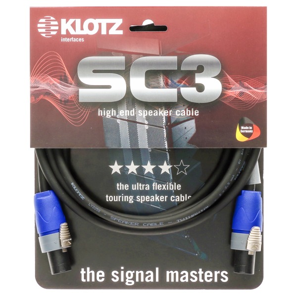 KLOTZ SC3 클로츠 프로페셔널 스피커 케이블 (스피콘2p-스피콘2p)