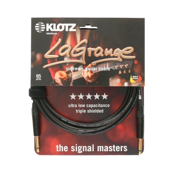 KLOTZ LaGrange SUPREME 클로츠 기타 케이블 (TSㅡ자:TSㅡ자, Neutrik 커넥터)