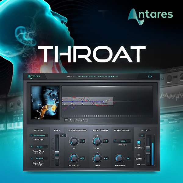 Antares Throat 안타레스 쓰로트 보컬 모델링 플러그인